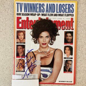 TERI HATCHER Signed / Inscribed Entertainment Weekly Magazine June 2 1995 Label